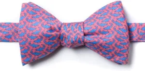 Alynn Micro Sharks Self Tie Bow Tie Bowties In Silk Butterfly Bow Tie