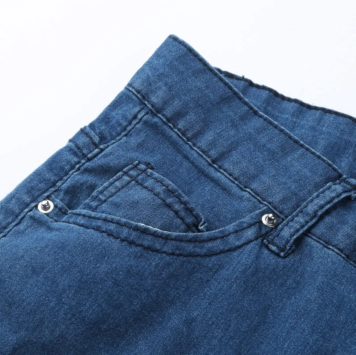 Andongnywell Lace-up Bell Bottom Pants Jeans for Women Mid Waisted Wide Leg Bootcut Slim Denim Pants Trousers