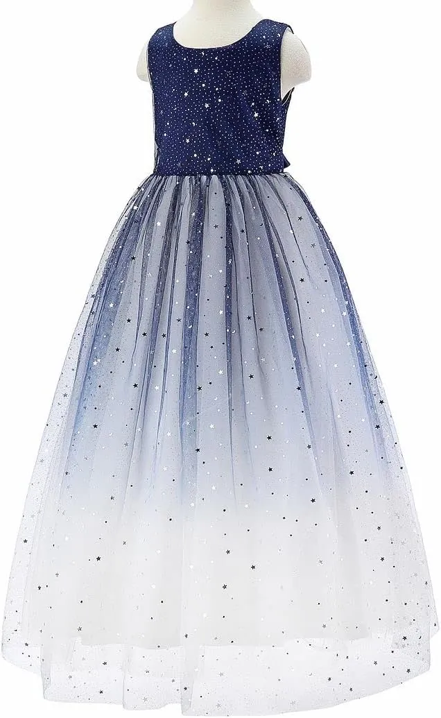 Bow Dream Flower Girl's Dress Sequins Tulle