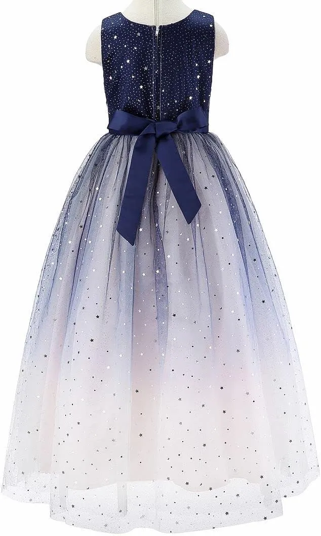 Bow Dream Flower Girl's Dress Sequins Tulle