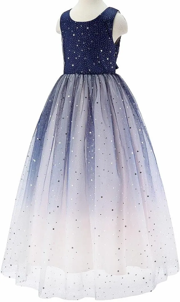 Bow Dream Flower Girl's Dress Sequins Tulle