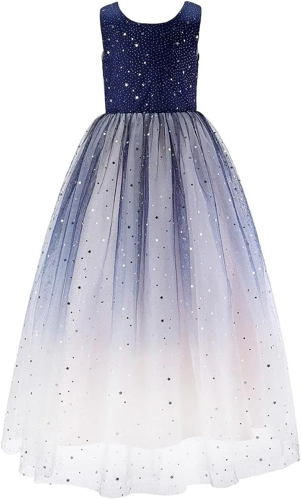Bow Dream Flower Girl's Dress Sequins Tulle