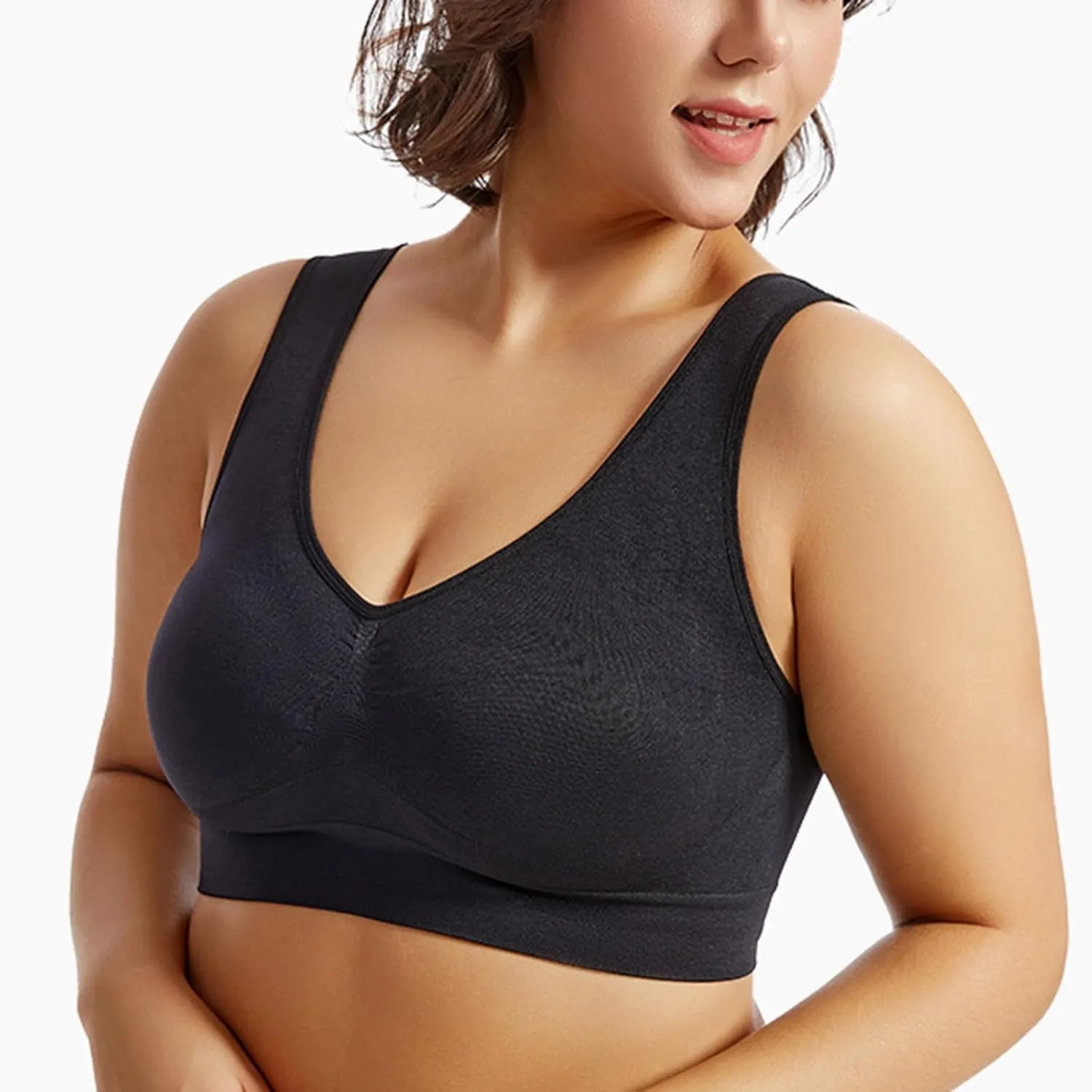 Breathable Sports Bras for Women 2025 Anti-Sagging Breasts Cool Liftup Air Bras Comfort Plus Size Wireless Yoga Bra