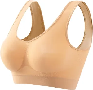 Breathable Sports Bras for Women 2025 Anti-Sagging Breasts Cool Liftup Air Bras Comfort Plus Size Wireless Yoga Bra