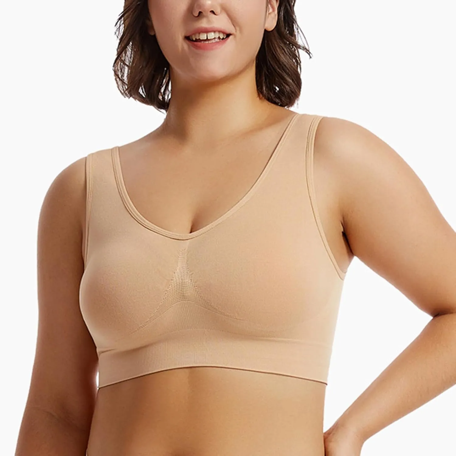 Breathable Sports Bras for Women 2025 Anti-Sagging Breasts Cool Liftup Air Bras Comfort Plus Size Wireless Yoga Bra