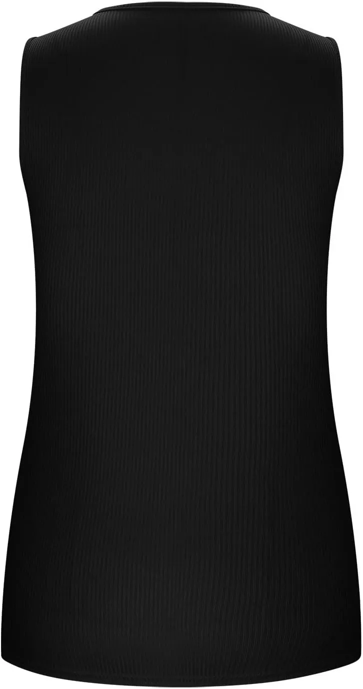 Built in Bra Tank Tops for Women Workout Casual Sleeveless Top Slim Fit V Neck Gym Cami Clothes 2025