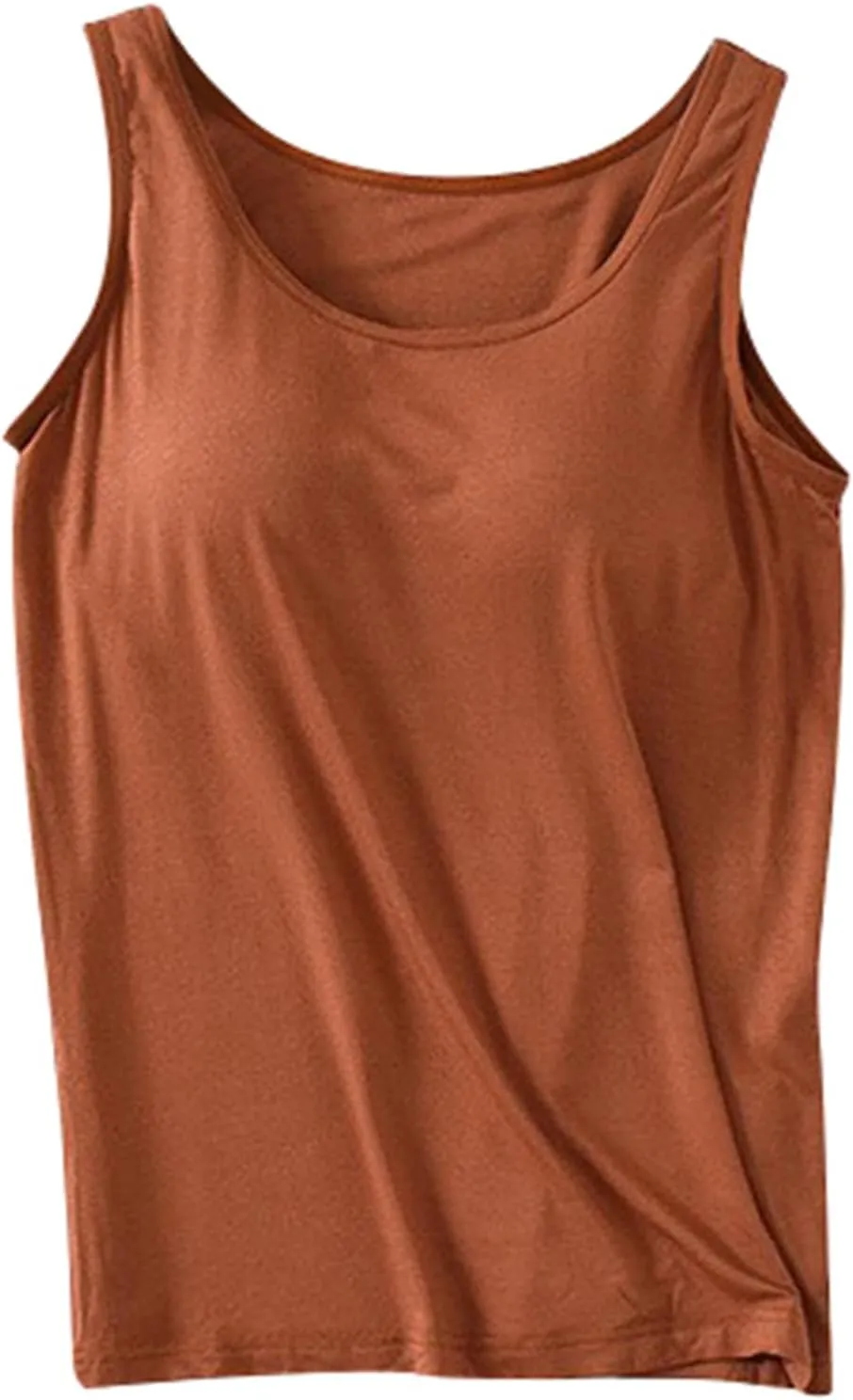 Camisole Tops for Women Built in Bra Spaghetti Strap Workout Yoga Shirts Basic Padded Tank Tops 2025 Summer Clothes