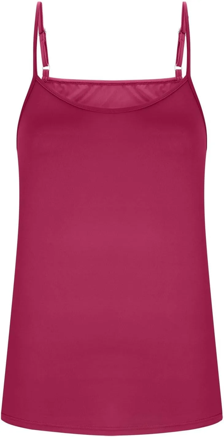 Camisoles for Women Plus Size Casual Crew Neck Tank Tops Loose Fit Sleeveless Shirts Summer Solid Color Tops