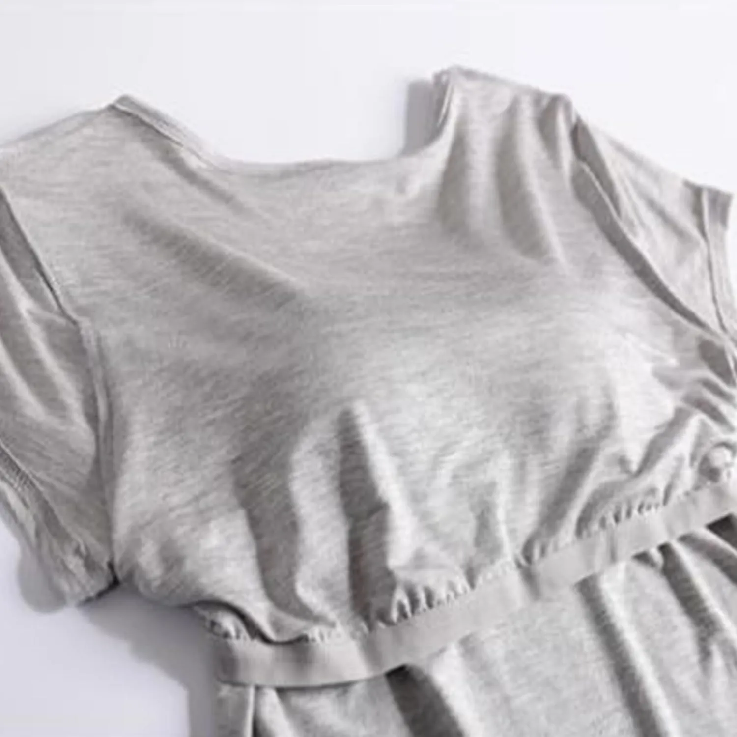 Cap Sleeve Tank Tops Women Trending Classic Solid Color Padded Crewneck Basic Going Outdoor Hiking T-Shirts