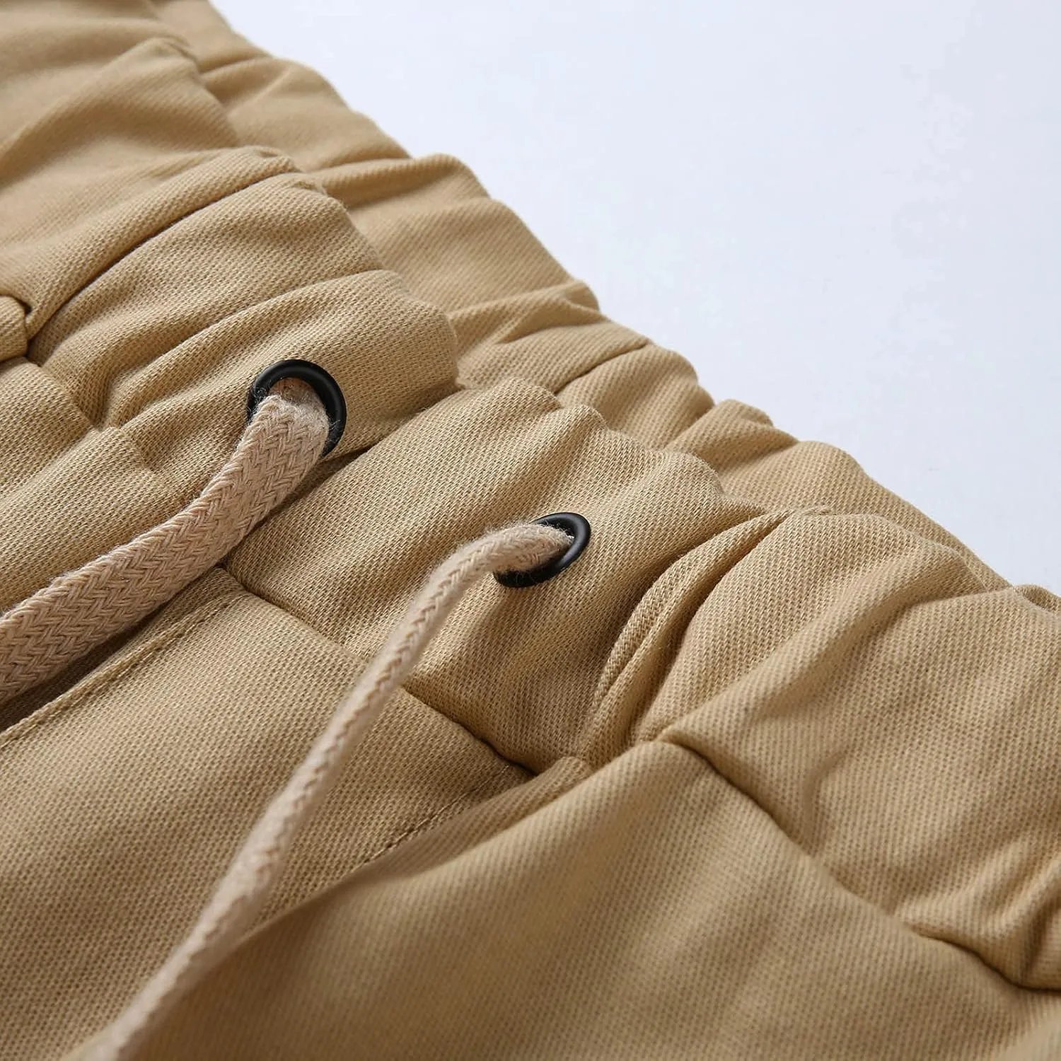 Cargo Pants for Men Relaxed Fit Sweatpants Loose Fit Open Bottom Mesh Athletic Pants with Zipper Pockets Men's Cargo