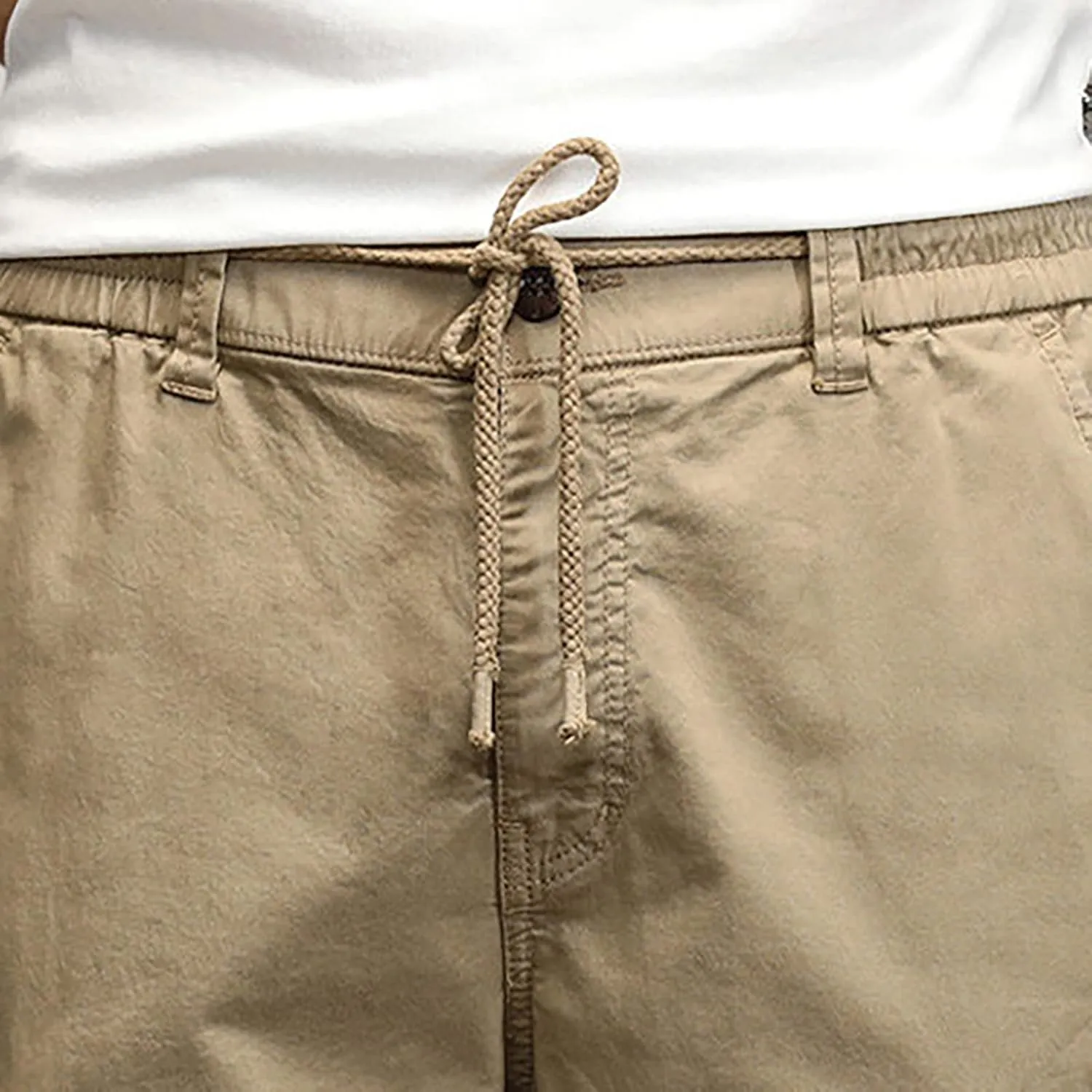 Cargo Pants for Men Relaxed Fit Sweatpants with Pockets Drawstring Athletic Pants Joggers Running Sports Sweatpants