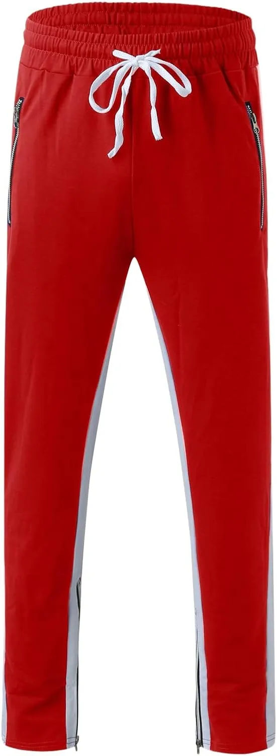 Cargo Sweatpants for Men Mens Lounge Pants Jogger Pants Slim Fit Bodybuilding Tapered Sweatpant with Pockets Running