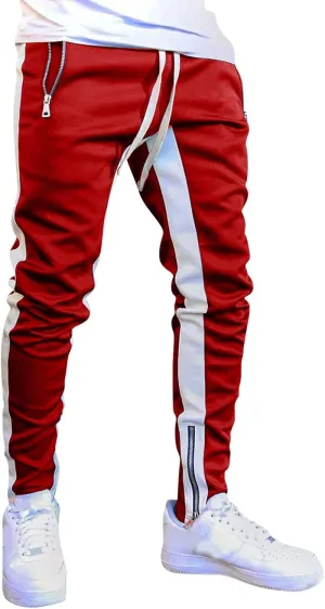 Cargo Sweatpants for Men Mens Lounge Pants Jogger Pants Slim Fit Bodybuilding Tapered Sweatpant with Pockets Running