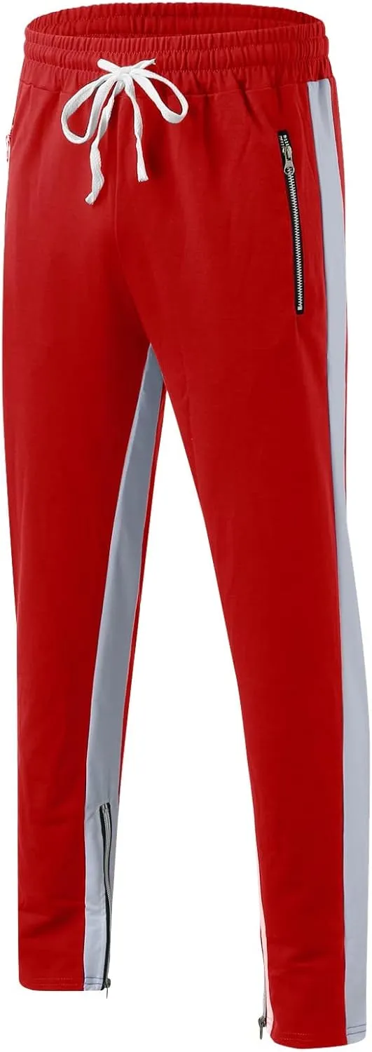Cargo Sweatpants for Men Mens Lounge Pants Jogger Pants Slim Fit Bodybuilding Tapered Sweatpant with Pockets Running