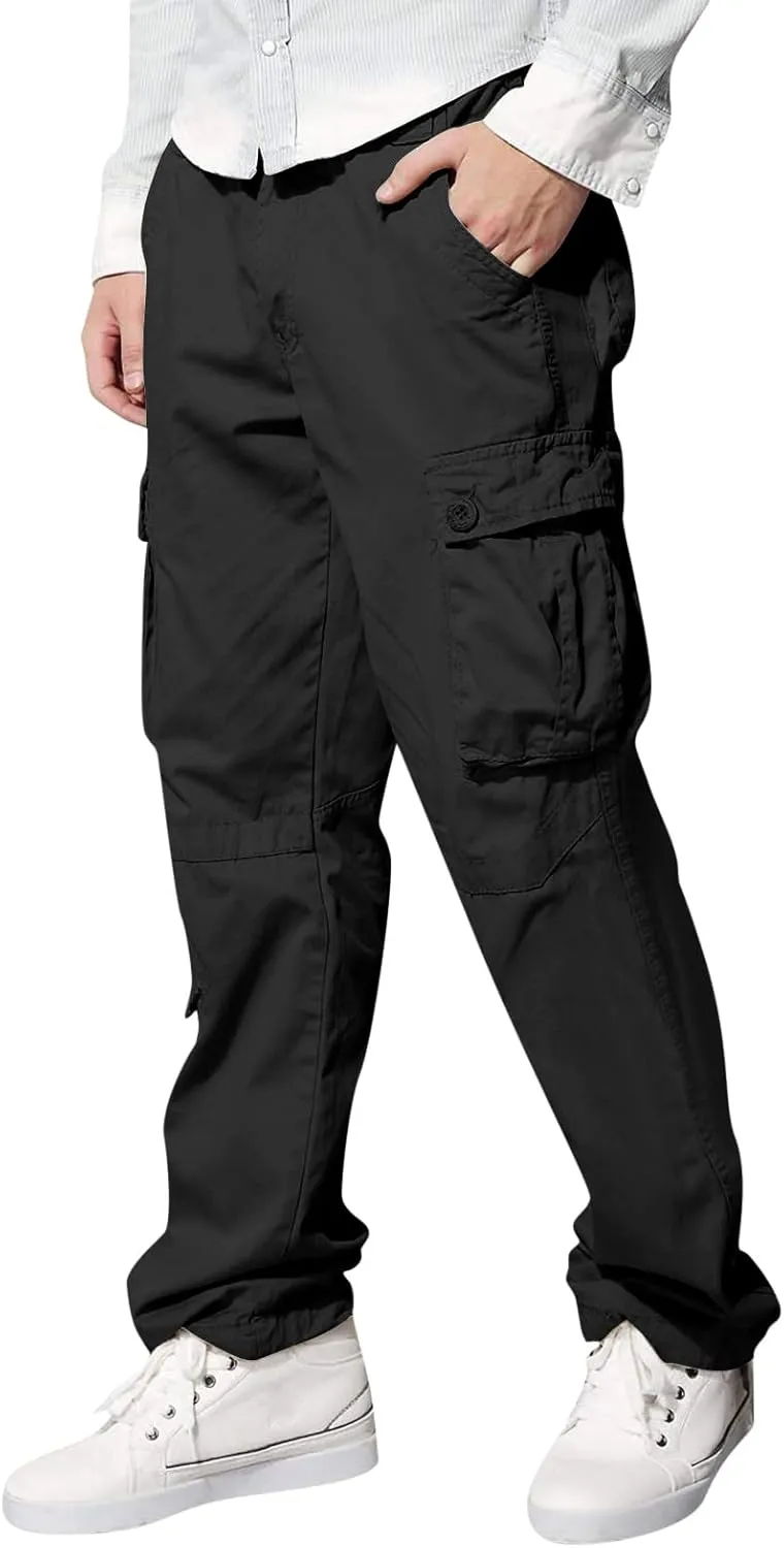 Cargo Sweatpants for Men Mens Lounge Pants Pants Work Pants Loose Fit Lightweight Workwear Casual Cargo Pull On Pants