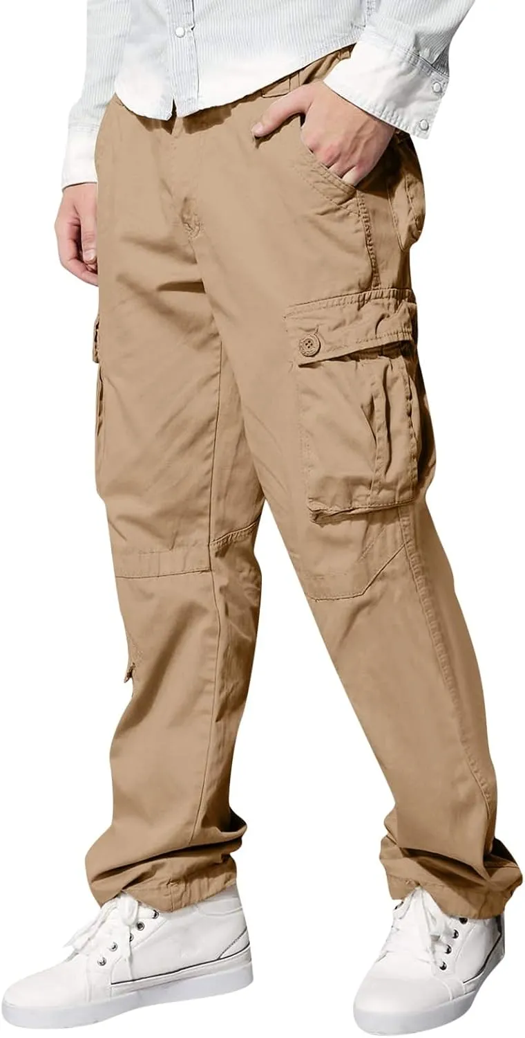Cargo Sweatpants for Men Mens Lounge Pants Pants Work Pants Loose Fit Lightweight Workwear Casual Cargo Pull On Pants