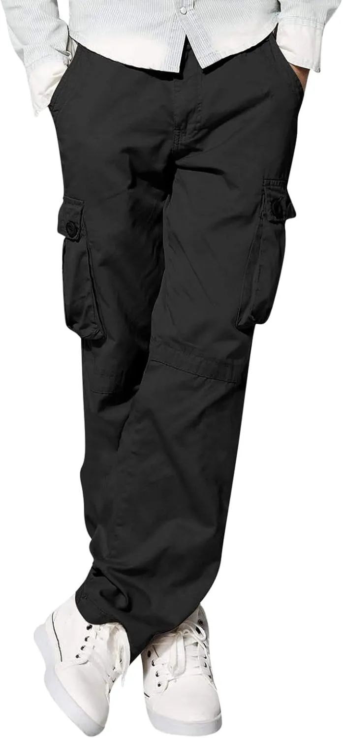 Cargo Sweatpants for Men Mens Lounge Pants Pants Work Pants Loose Fit Lightweight Workwear Casual Cargo Pull On Pants