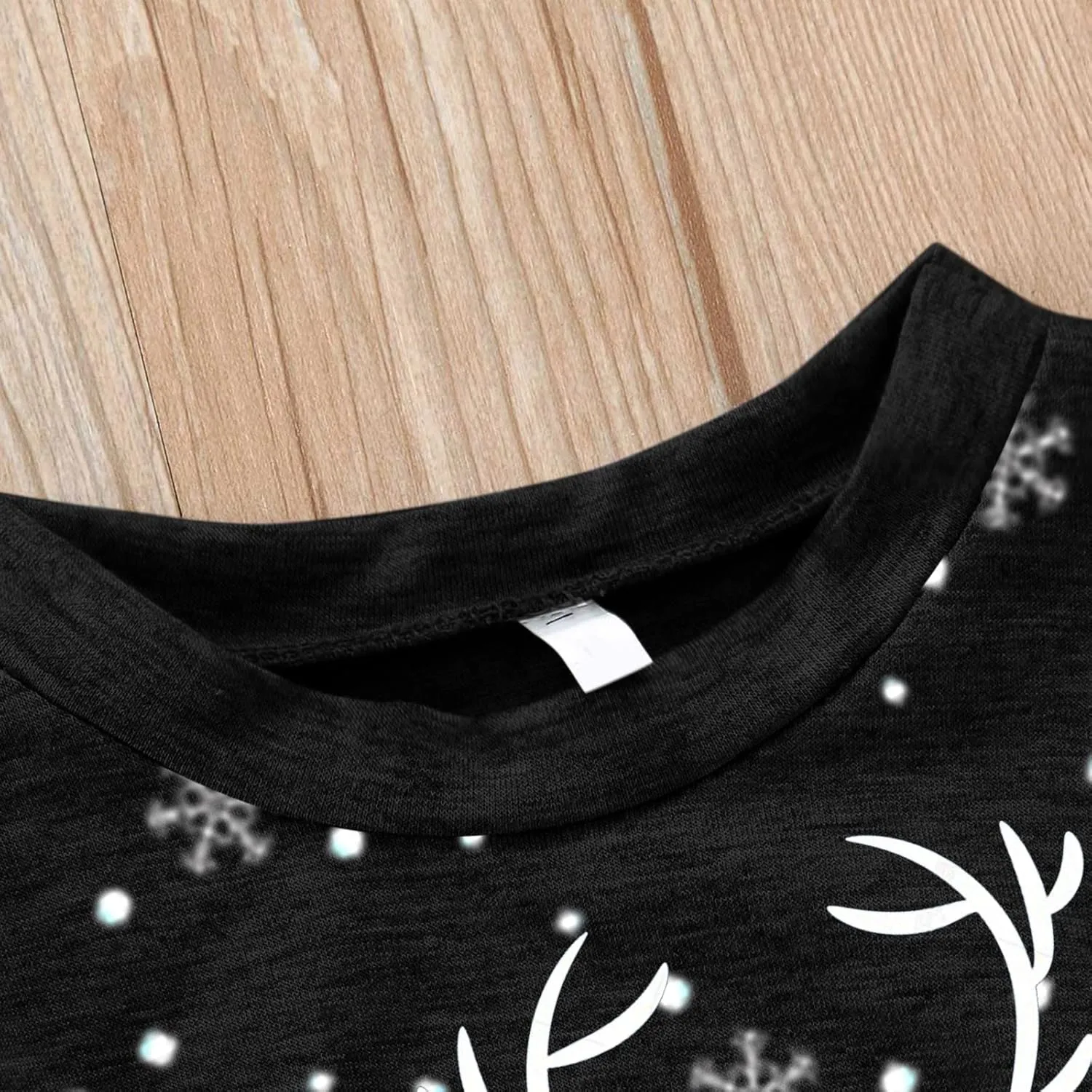 Christmas Family Matching Pajamas Sets Christmas PJ's Letter Print Top and Plaid Pants Jammies Sleepwear