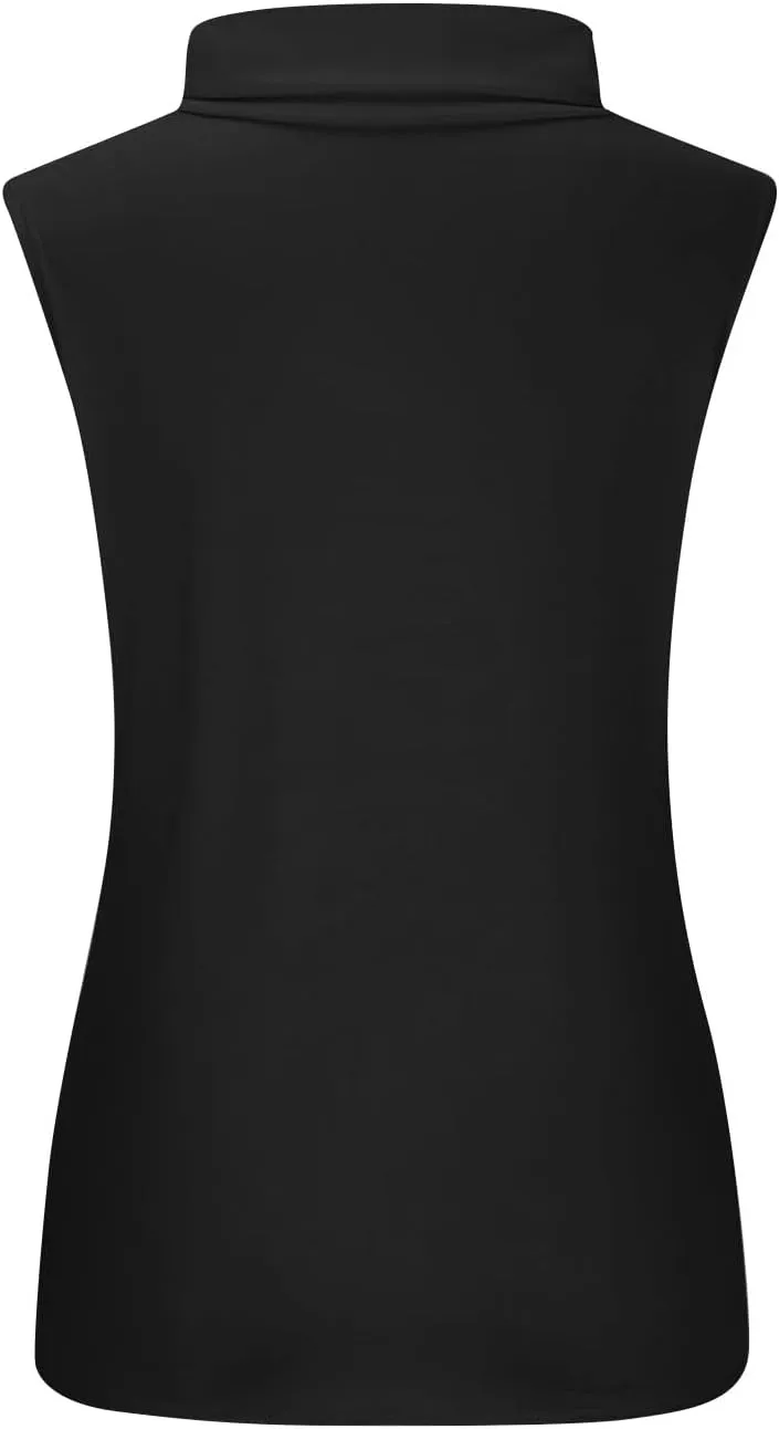 Compression Tanks for Women Work Sleeveless Layering Tops Slim Fit Turtleneck Summer Outfits