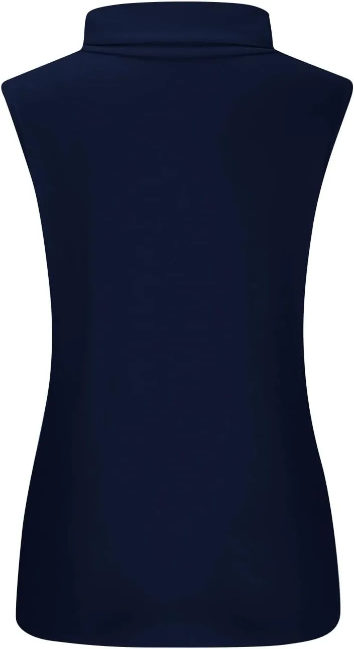 Compression Tanks for Women Work Sleeveless Layering Tops Slim Fit Turtleneck Summer Outfits