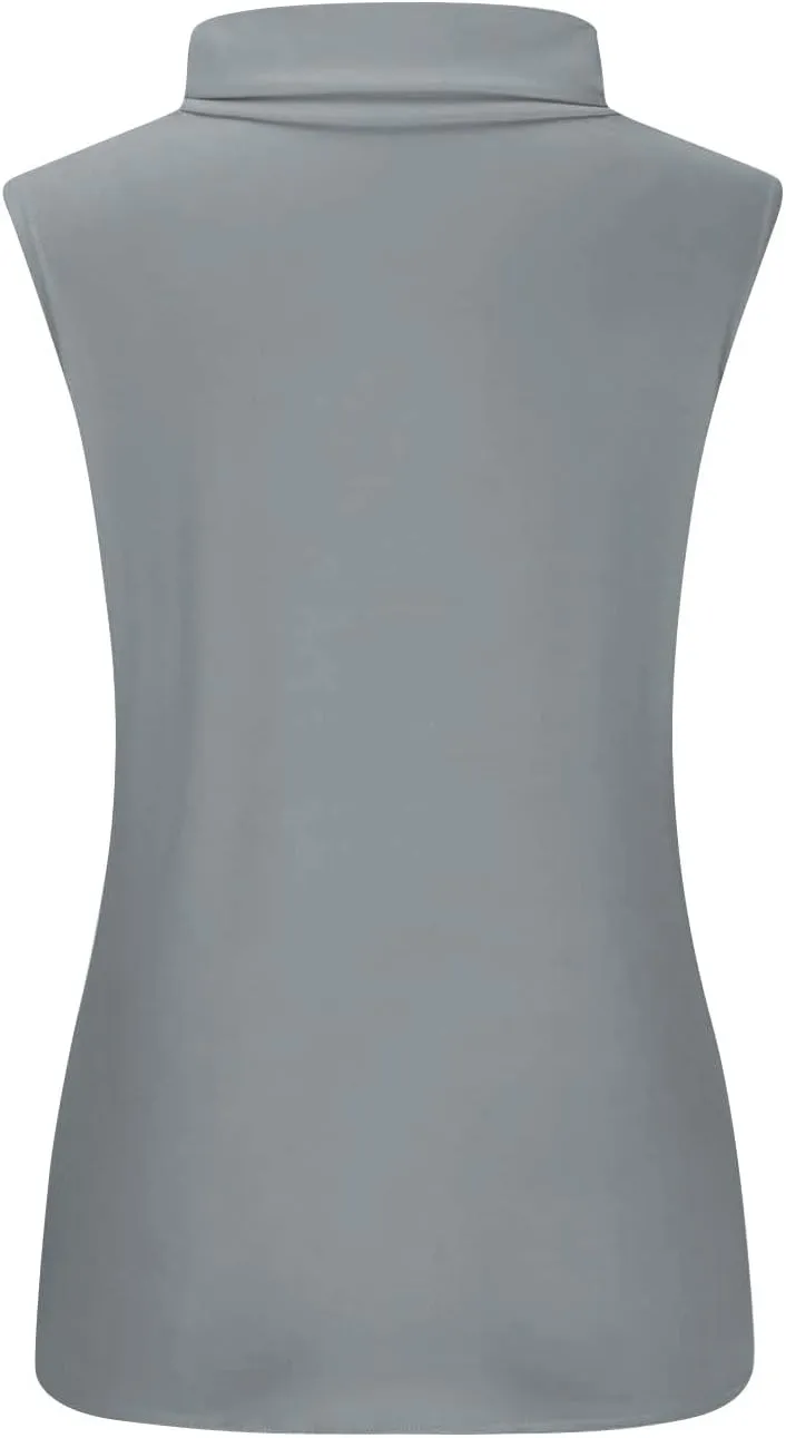 Compression Tanks for Women Work Sleeveless Layering Tops Slim Fit Turtleneck Summer Outfits