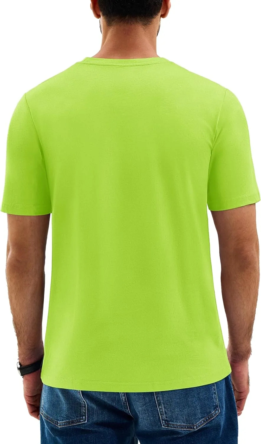 Cotrasen Men's T Shirts Cotton Short Sleeve Shirts for Men Casual Crew Neck Basic T-Shirts Summer Soft Comfort Tee Shirts