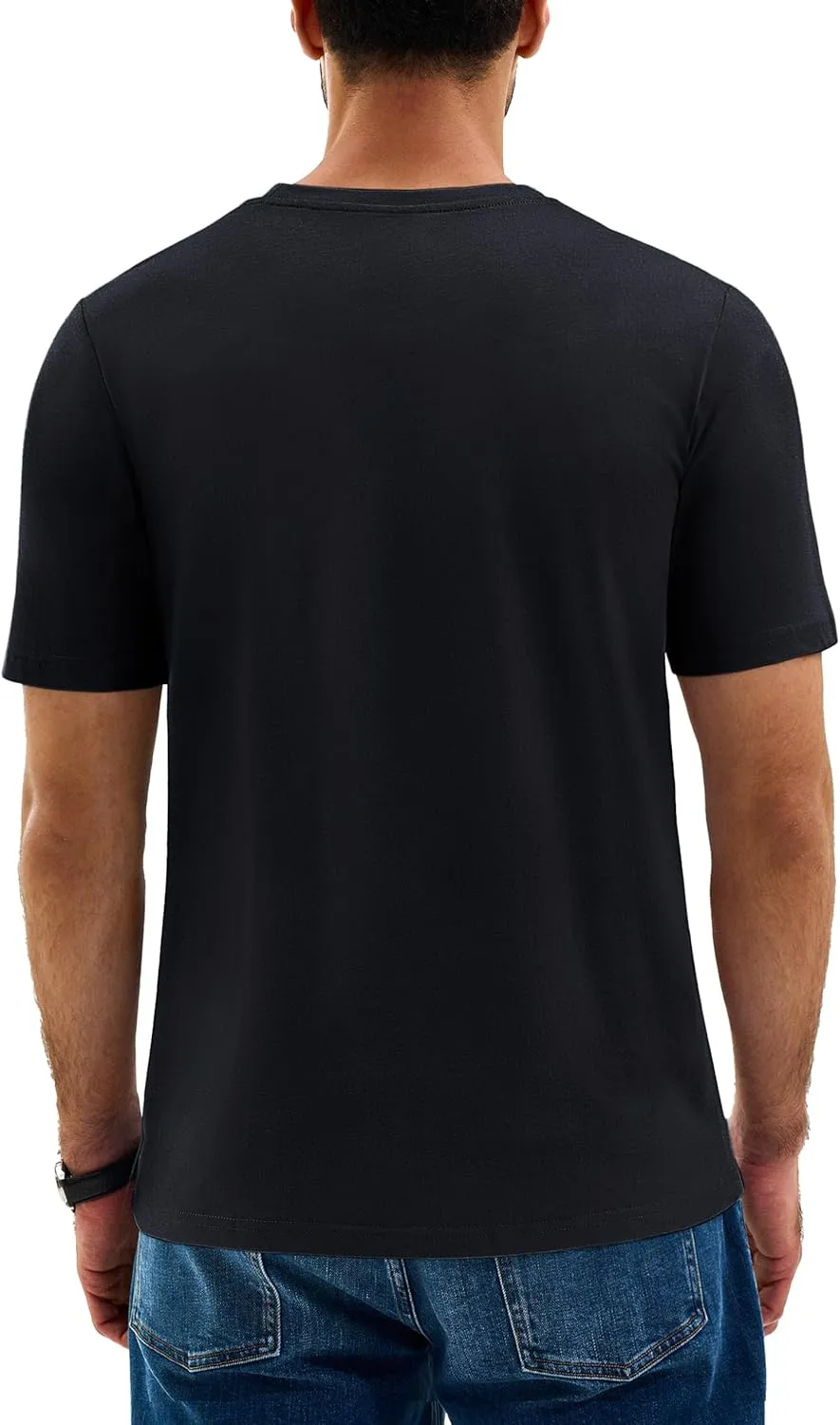 Cotrasen Men's T Shirts Cotton Short Sleeve Shirts for Men Casual Crew Neck Basic T-Shirts Summer Soft Comfort Tee Shirts
