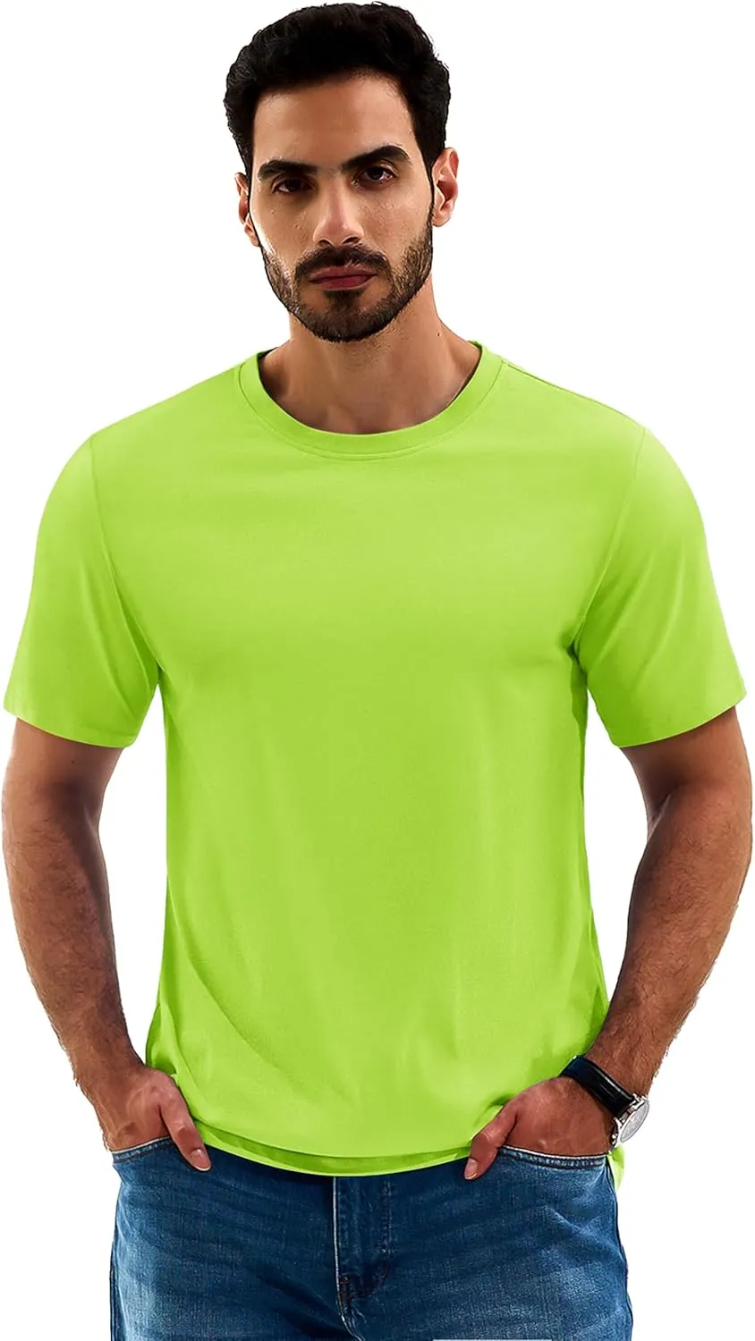 Cotrasen Men's T Shirts Cotton Short Sleeve Shirts for Men Casual Crew Neck Basic T-Shirts Summer Soft Comfort Tee Shirts
