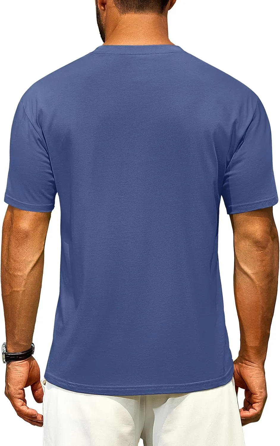 Cotrasen Men's T Shirts Cotton Short Sleeve Shirts for Men Soft Comfort Crew Neck T-Shirts Casual Fashion Summer Tee Shirts