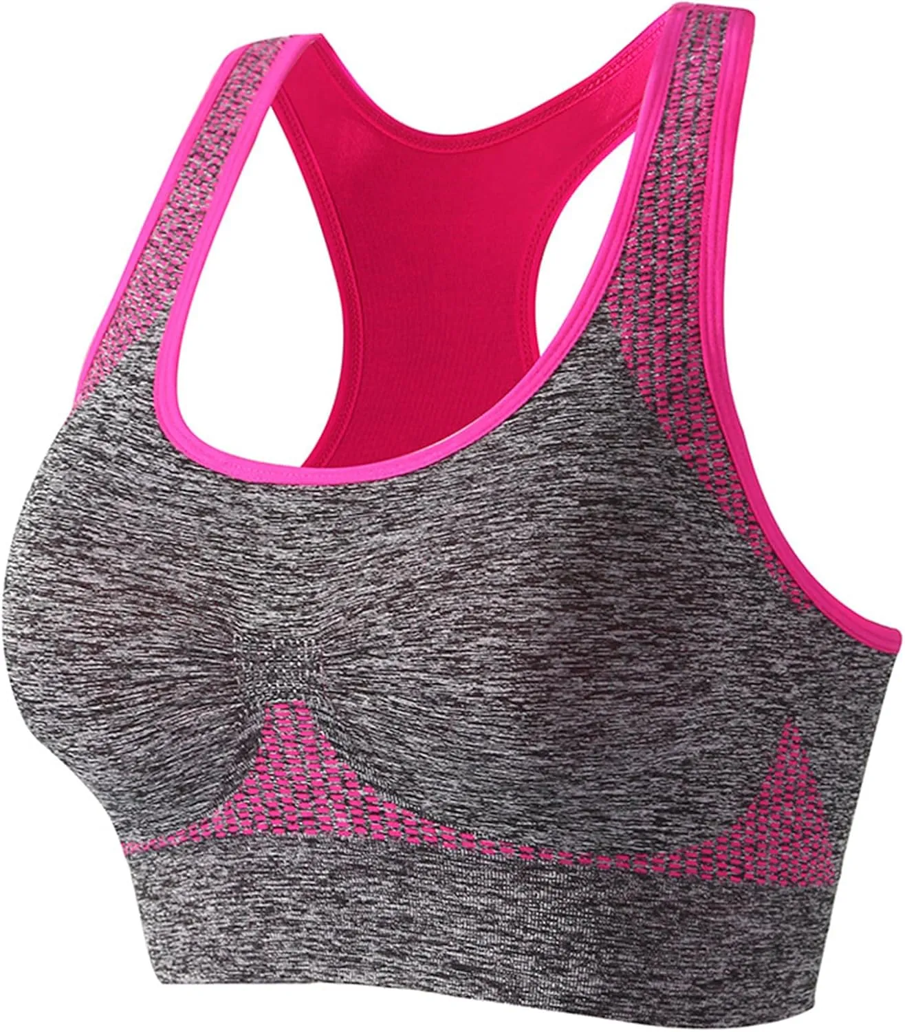 Cotton Sports Bras for Women High Support Large Bust Shockproof Gathering Wirefree No Underwire Quick Dry Underwear