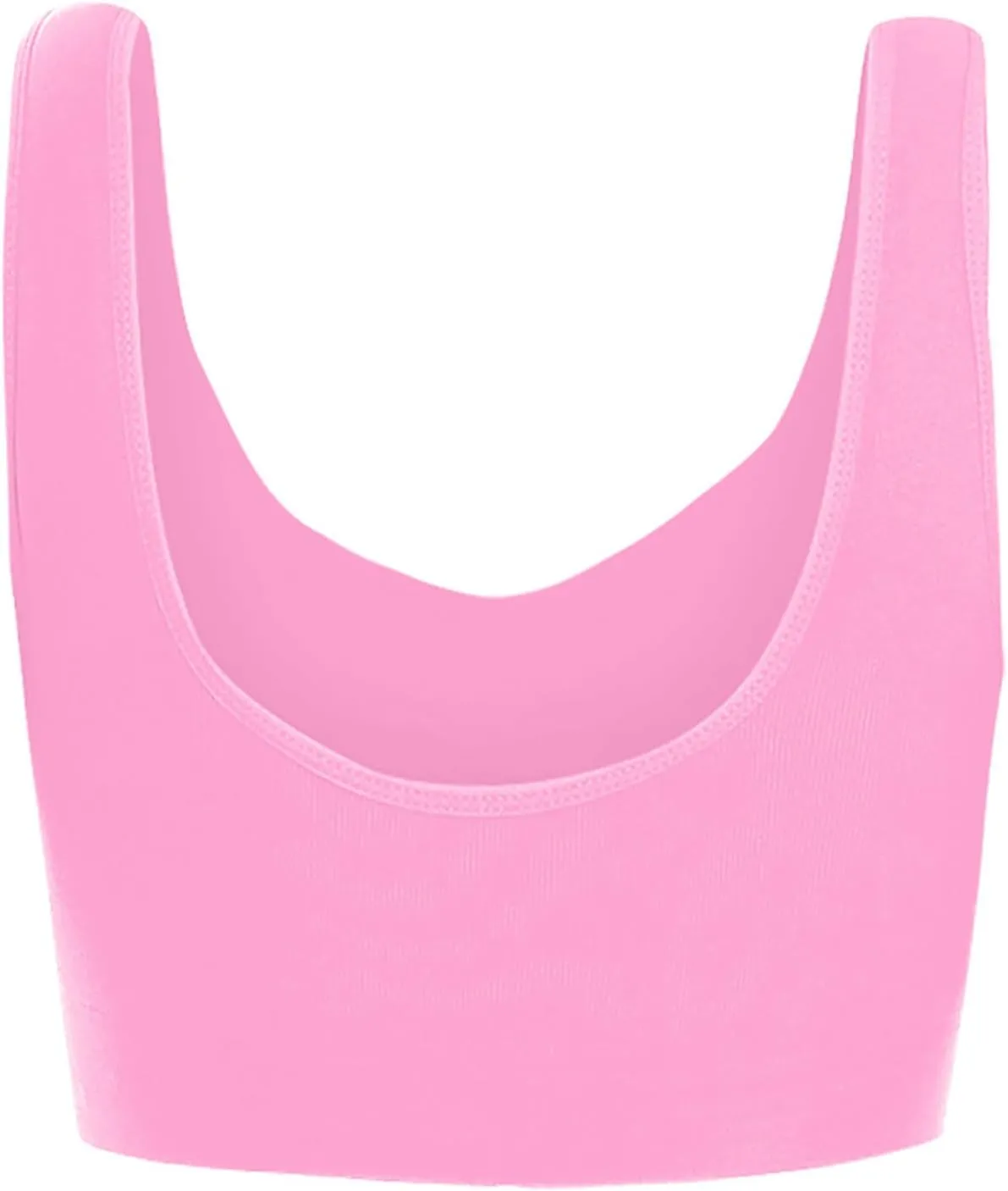 Ctreela Women's Built Up Tank Style Sports Bra, 3 Pack Cami Workout Bras, Seamless Comfortable Sports Bra for Gym Work Sleep