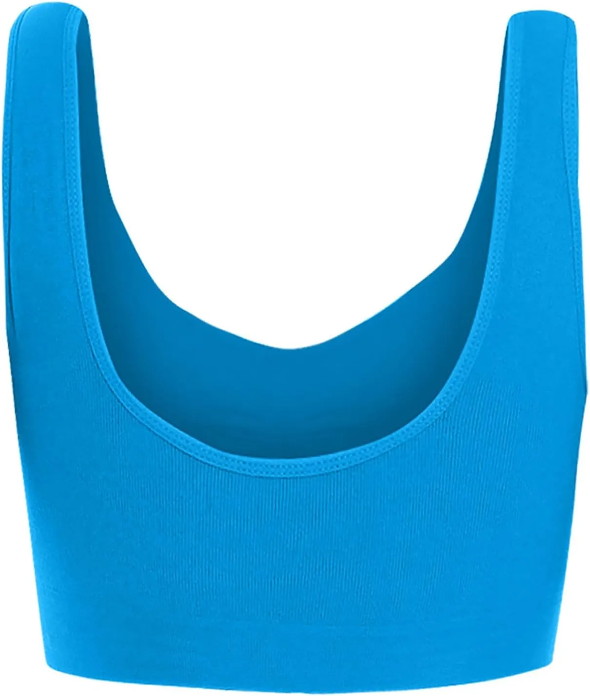 Ctreela Women's Built Up Tank Style Sports Bra, 3 Pack Cami Workout Bras, Seamless Comfortable Sports Bra for Gym Work Sleep