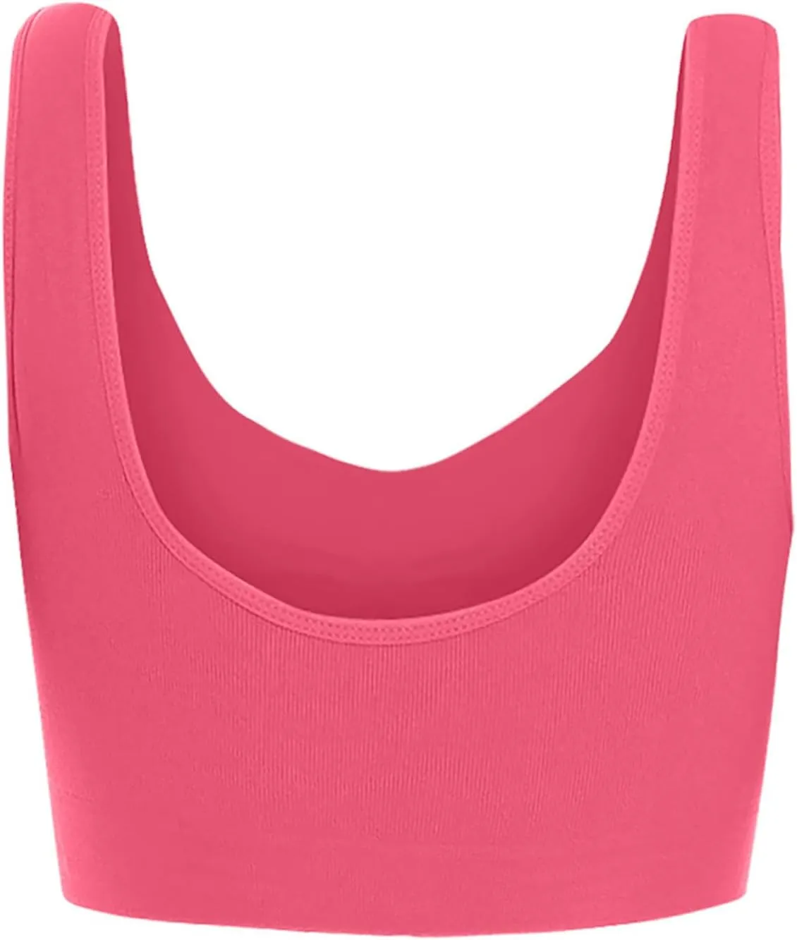 Ctreela Women's Built Up Tank Style Sports Bra, 3 Pack Cami Workout Bras, Seamless Comfortable Sports Bra for Gym Work Sleep
