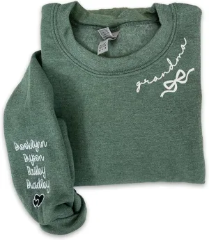 Custom Embroidered Mama Sweatshirt, Mothers Day Shirt, Mama Embroidery Crewneck Pullover, Gift for New Mom