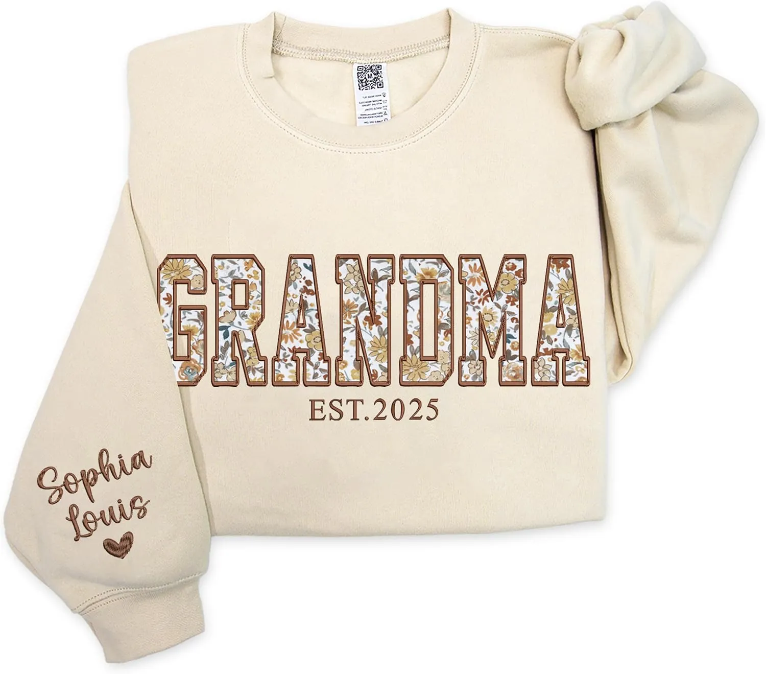 Custom Mama Applique Sweatshirt, Personalized Mama Embroidered Sweatshirt, Christmas, New Mom Gift