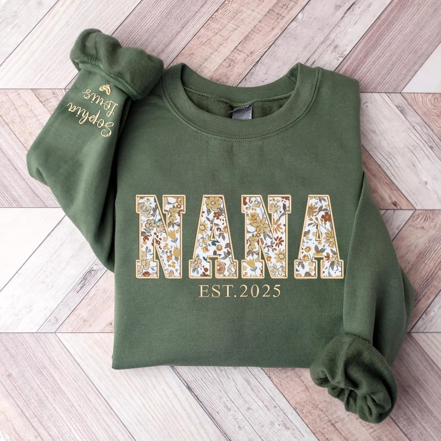 Custom Mama Applique Sweatshirt, Personalized Mama Embroidered Sweatshirt, Christmas, New Mom Gift