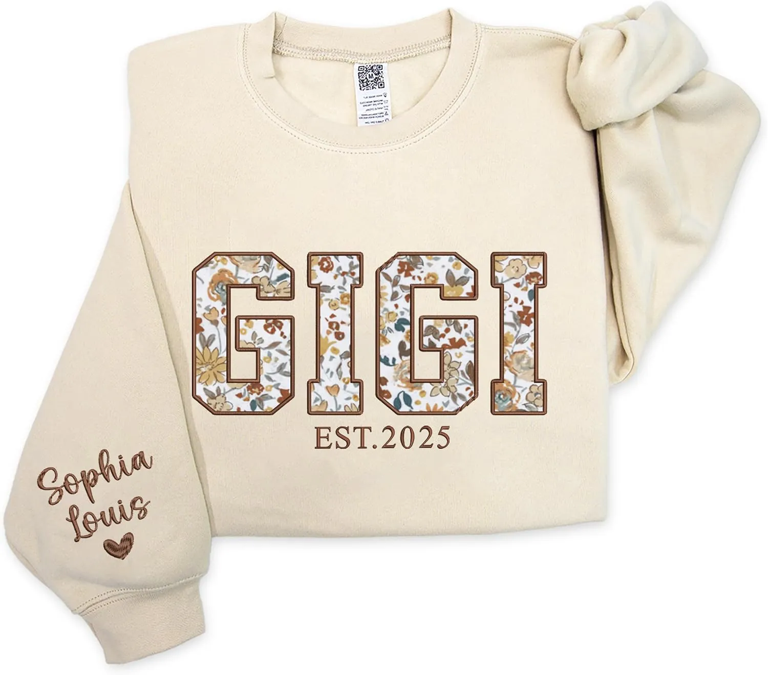 Custom Mama Applique Sweatshirt, Personalized Mama Embroidered Sweatshirt, Christmas, New Mom Gift