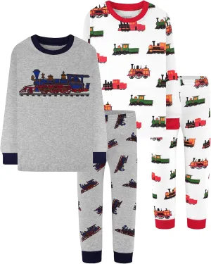 DAUGHTER QUEEN Boys 100% Cotton Long Sleeve Pajamas Size 18Months-12Years