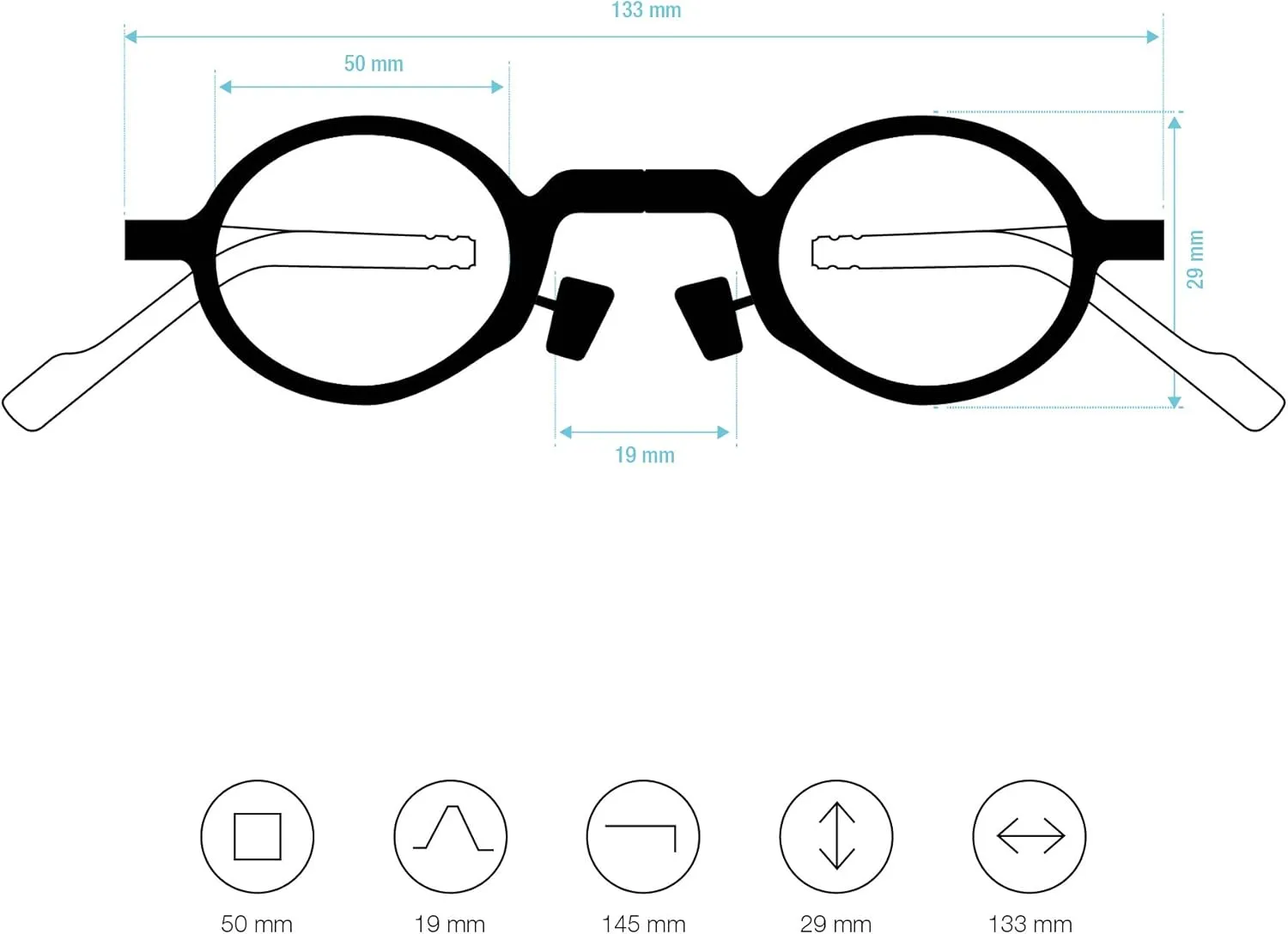 Folding Reading Glasses for Men and Women. Readers or Spectacles with Metal Frame and Blue Light Protection Lenses. Graphite  1.0 - MET Round