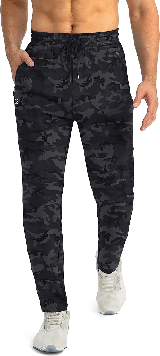 G Gradual Men's Sweatpants with Zipper Pockets Tapered Joggers for Men Athletic Pants for Workout, Jogging, Running