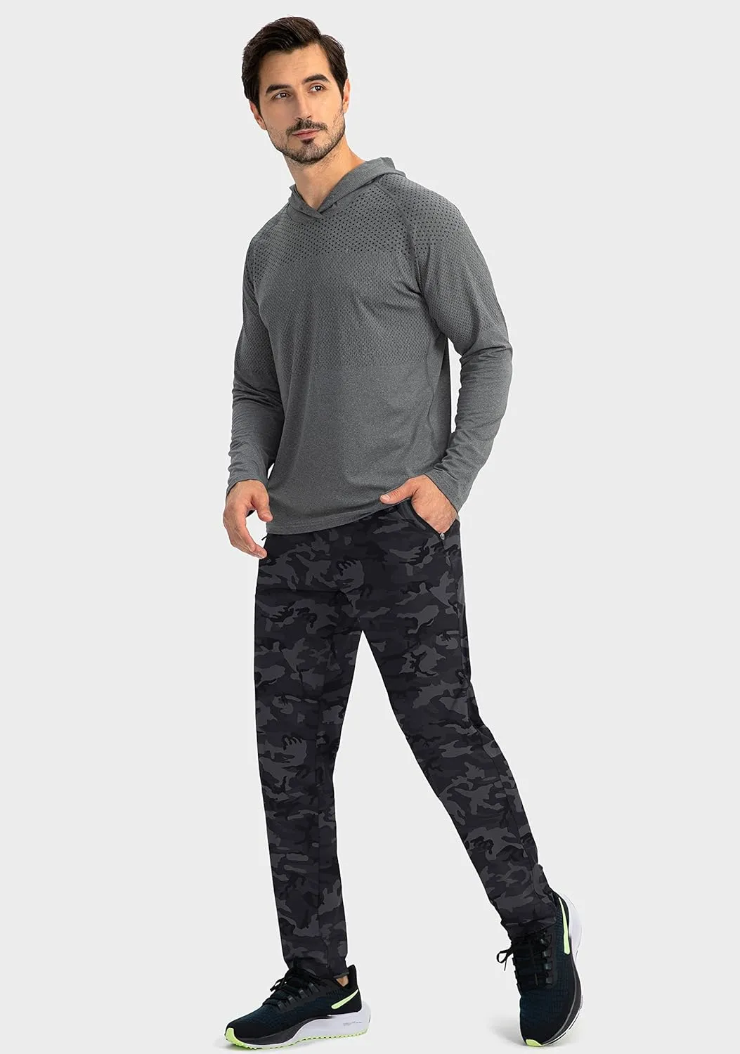 G Gradual Men's Sweatpants with Zipper Pockets Tapered Joggers for Men Athletic Pants for Workout, Jogging, Running