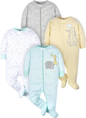 Gerber Baby Boys 4 Pack Sleep 'N Play Footie