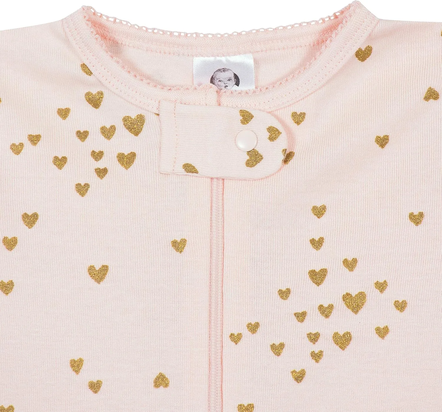 Gerber Baby Girls' 4-Pack Footed Pajamas