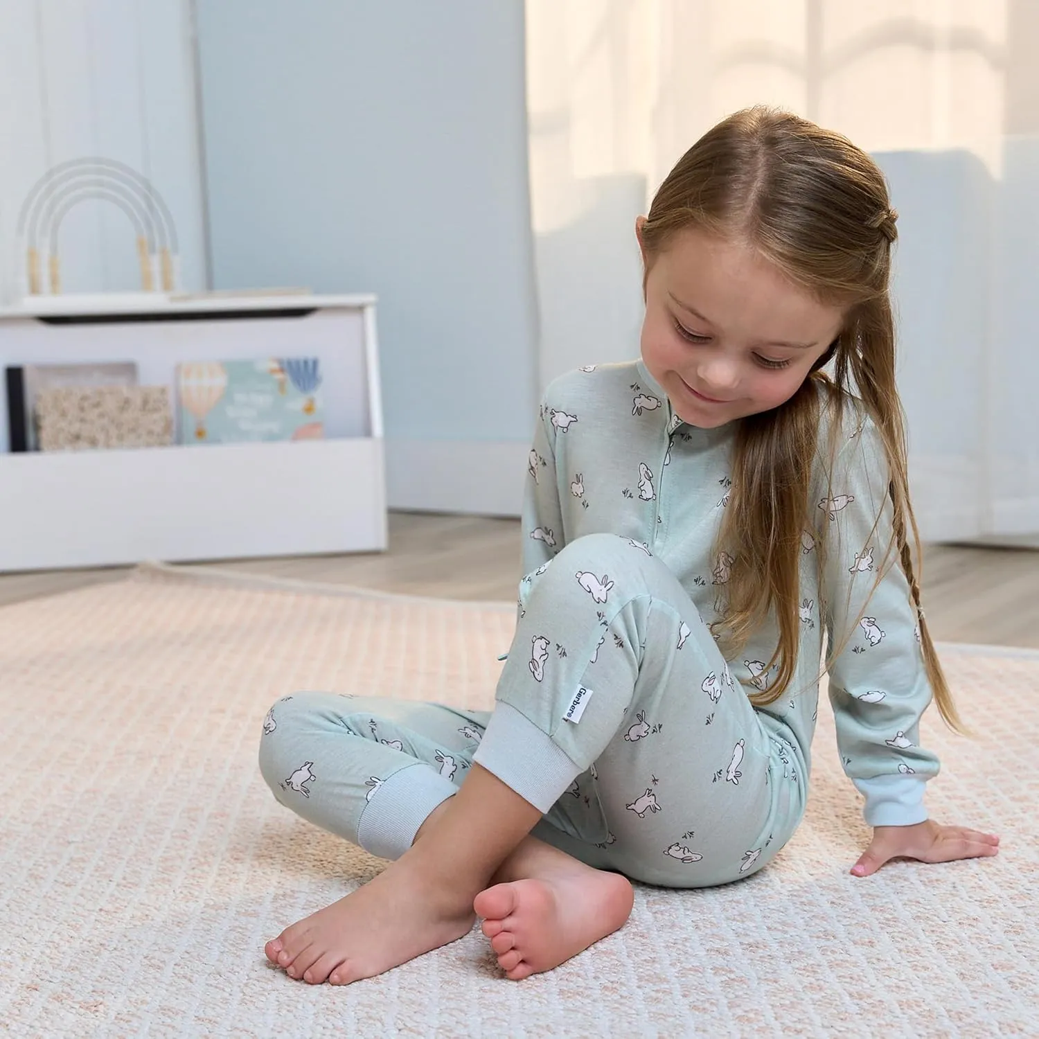 Gerber Girls' Loose-fit Polyester Jersey Footless Pajamas