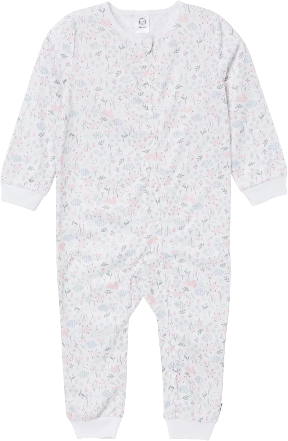 Gerber Girls' Loose-fit Polyester Jersey Footless Pajamas
