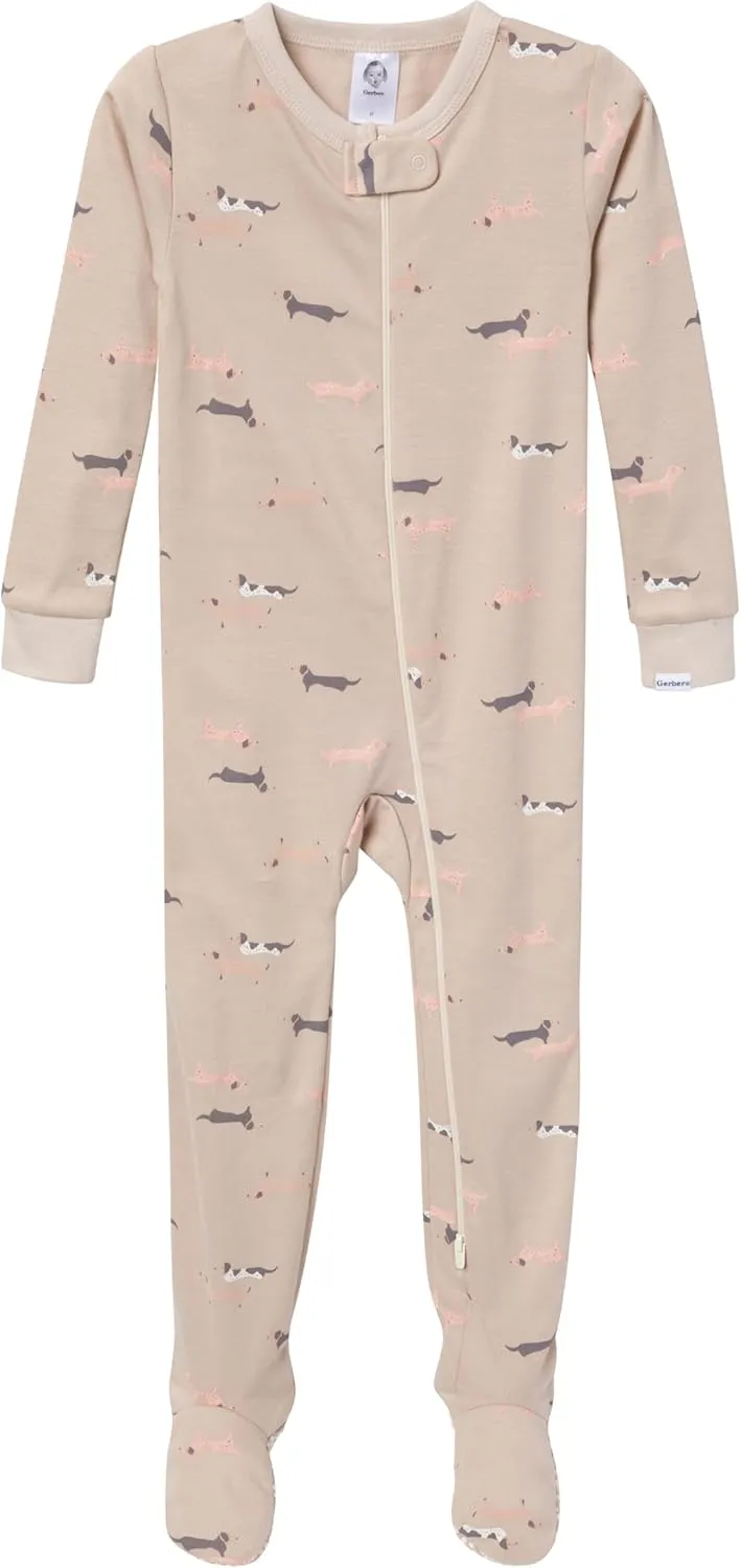Gerber Unisex-Baby 4-Pack Footed Pajamas