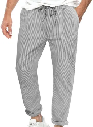 GIERIDUC Men Fashion Sports Casual Pants Casual Corduroy Pants for Men Basketball Tear Away Pants Slim Fit Walking Trousers