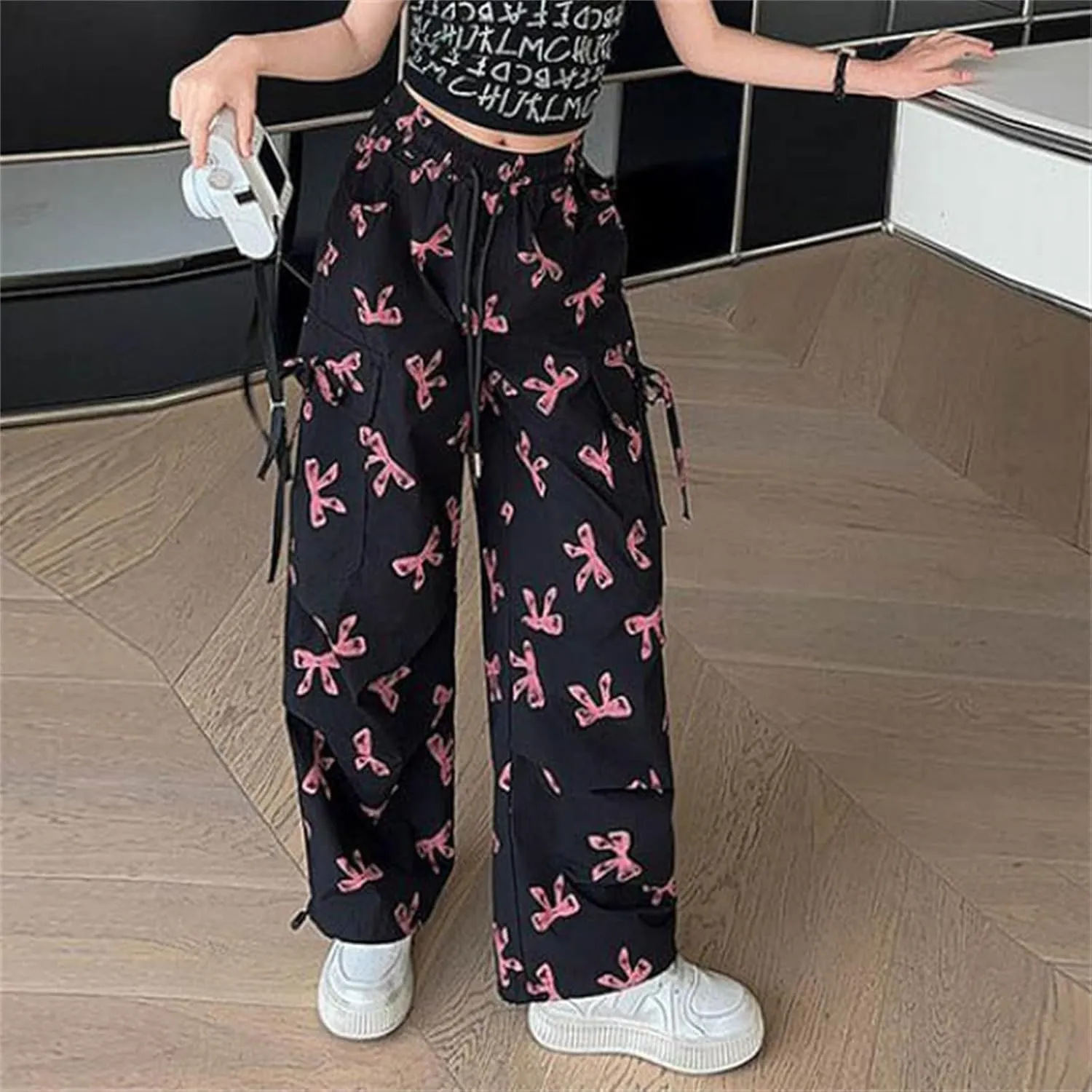 Girls Baggy Jeans High Waist Kids Vintage Loose Jeans Cargo Pants Wide Leg Trousers Aesthetic 𝐒ung Fit Classic Clothes
