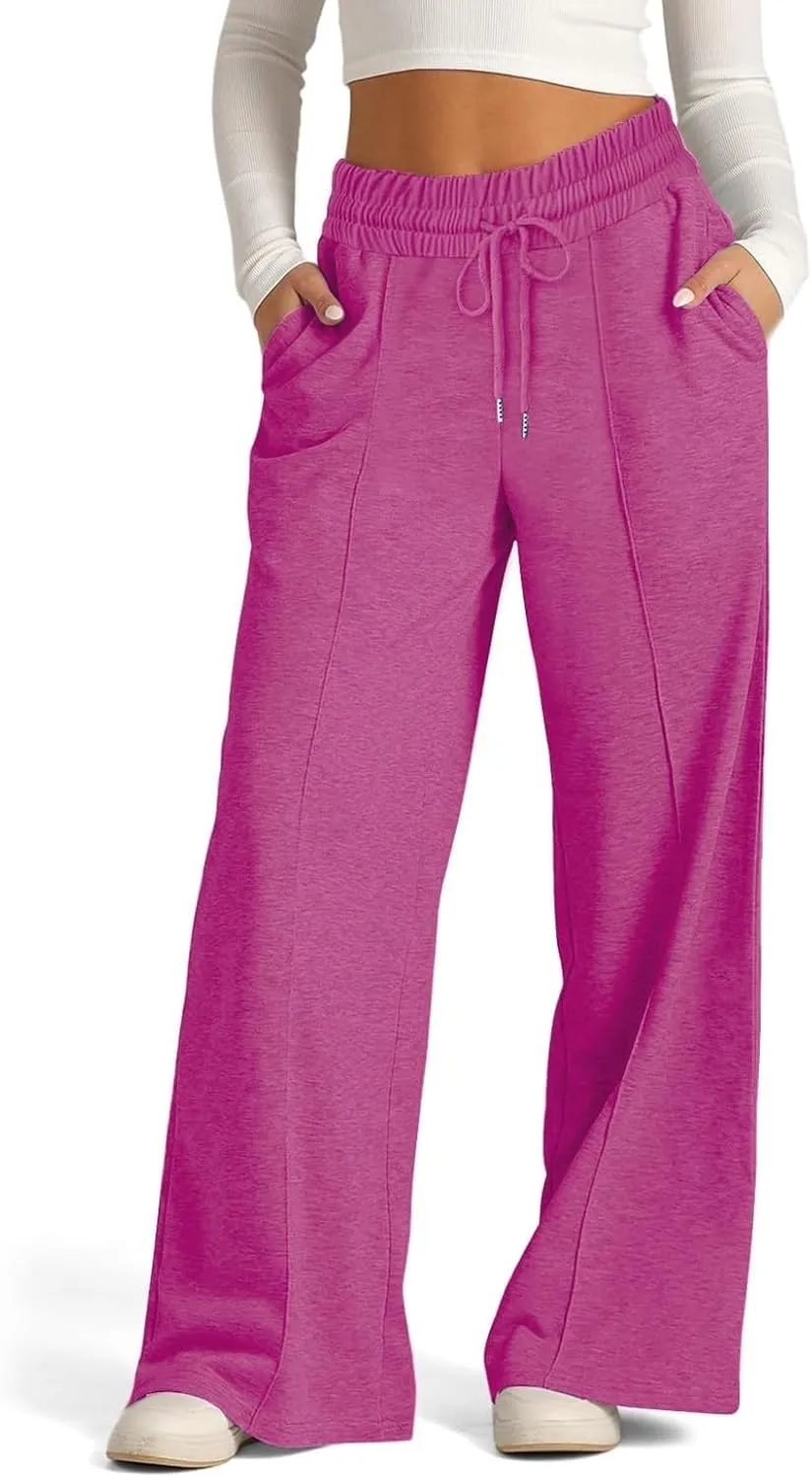Girls High Waisted Uniform Capri Pants Kids Wide Leg Pant Trouser Drawstring Straight Clothes Cropped Baggy Trouser