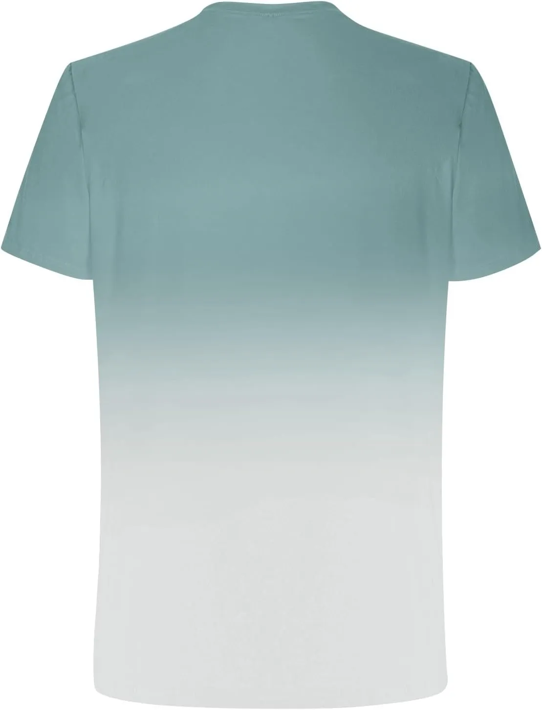 Graphic Beach Tees for Men Gradient Short Sleeve Summer Vacation T-Shirts Fashion Plam Tree Printed Streetwear Tees
